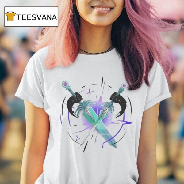 Twin Atlas Crossed Swords T Shirt