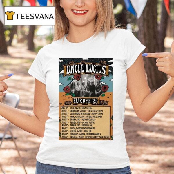 Uncle Lucius Europe Tour Dates T Shirt