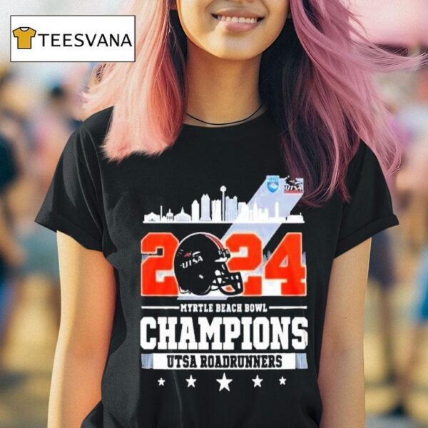 Utsa Roadrunners Myrtle Beach Bowl Champions Skyline Ncaa Bowl Games T Shirt