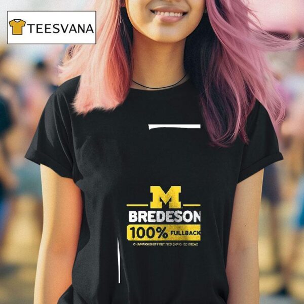 Valiant University Of Michigan Football Max Bredeson Percent Fullback T Shirt