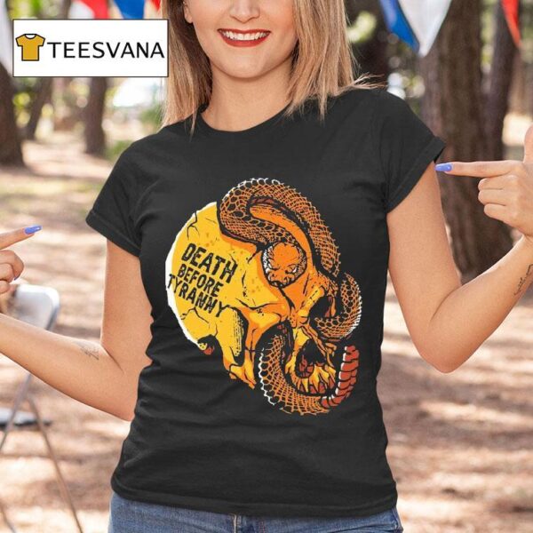 Venom Valor Death Before Tyranny Skull Snake T Shirt