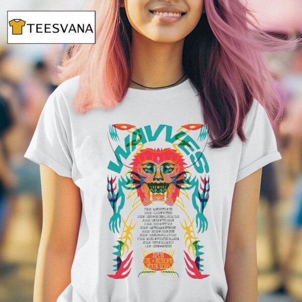 Wavves Spun Uk Europe Show T Shirt
