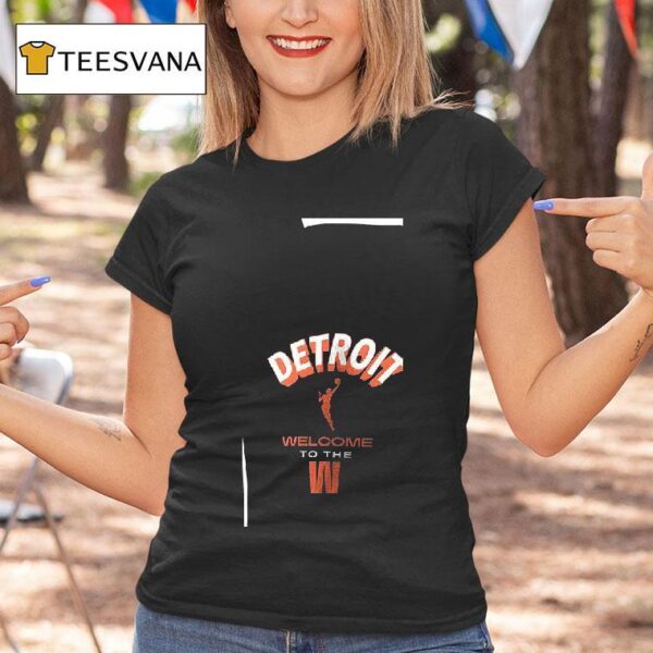 Welcome To The Wnba Detroit Logo T Shirt