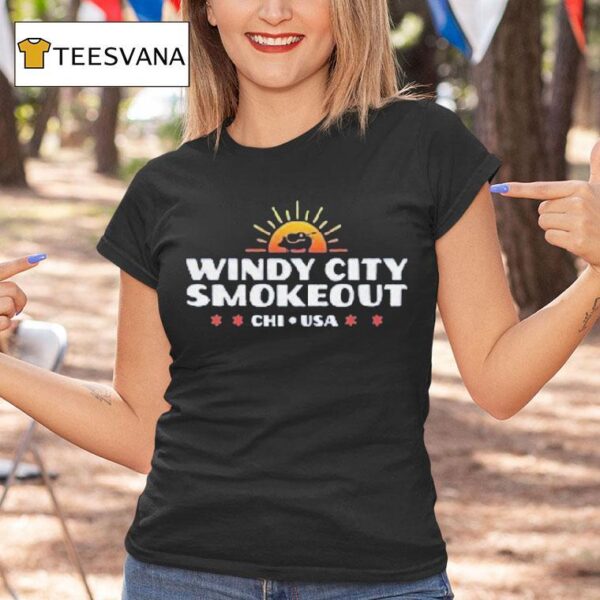 Windy City Smokeout Chi Usa Sunse T Shirt