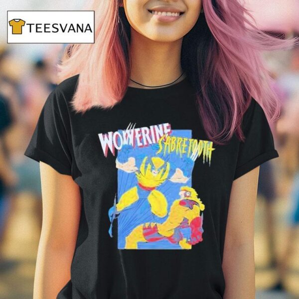 X Men Wolverine Vs Sabretooth T Shirt