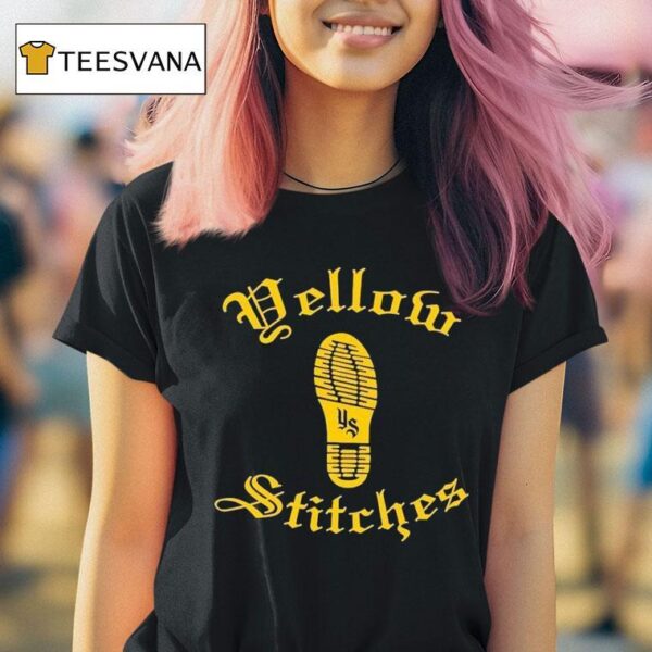 Yellow Stitches Boot Logo T Shirt