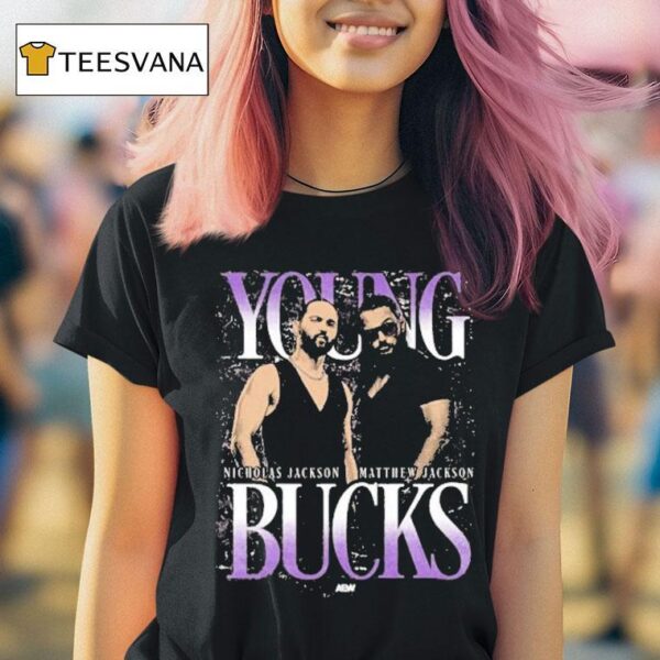 Young Bucks Nicolas Jackson And Matthew Jason Aew T Shirt
