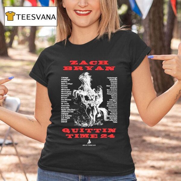 Zach Bryan One Of These Days The Quittin Time Tour S T Shirt