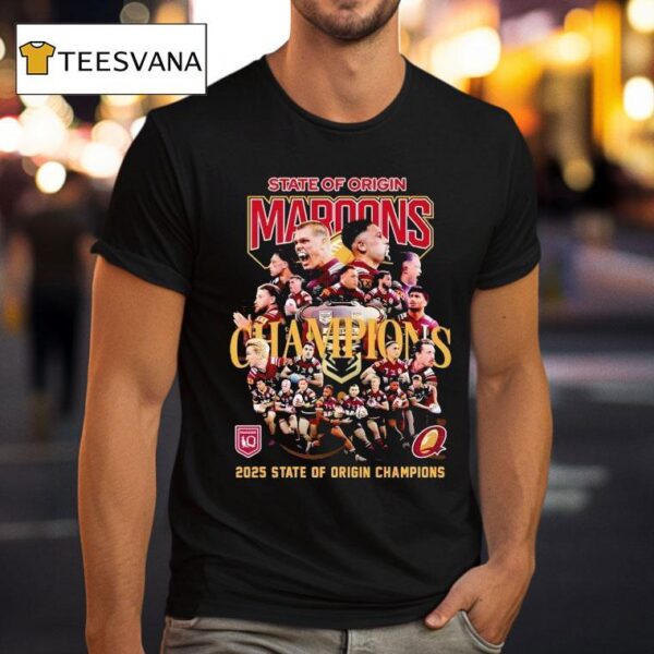 State Of Origin Queensland Maroons State Of Origin Champions T Shirt