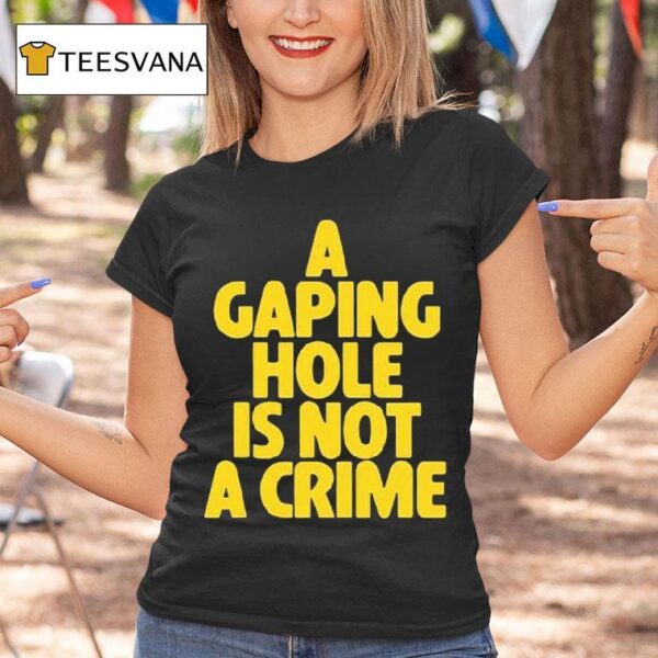 A Gaping Hole Is Not A Crime T Shirt