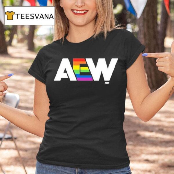 Aew Pride Logo T Shirt
