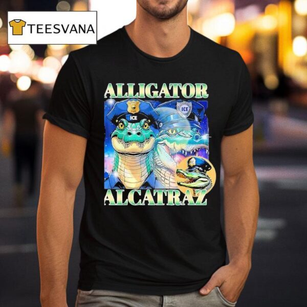 Alligator Alcatraz Ice Graphic T Shirt