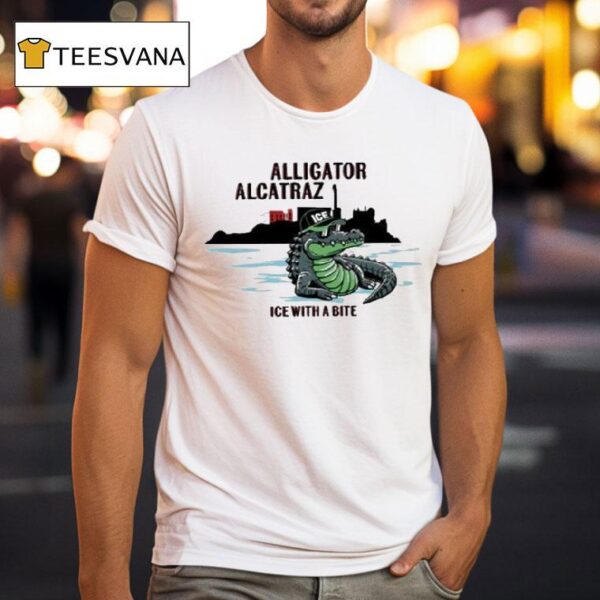 Alligator Alcatraz Ice With A Bite Gator T Shirt