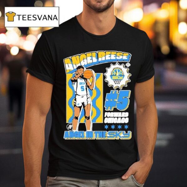 Angel Reese Chicago Sky Angel In The Sky Forward Chicago T Shirt