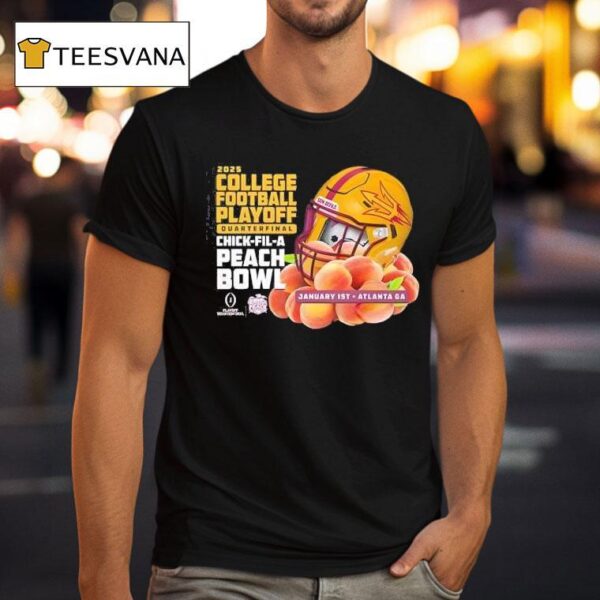 Arizona State Sun Devils Cfp Quarter Final Bound Chick Fil A Peach Bowl T Shirt