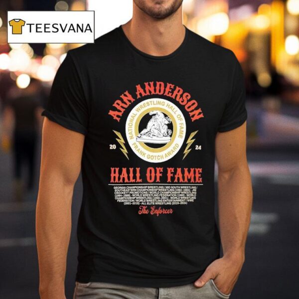 Arn Anderson Hall Of Fame National Wrestling Hall Of Fame Frank Gotch Award T Shirt
