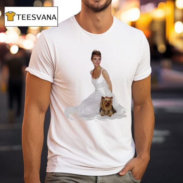 Audrey Hepburn And Yorkshire Terrier T Shirt