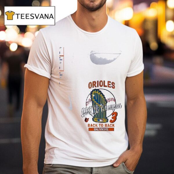 Baltimore Orioles Mlb Champions Hardwood Classics Champions Vintage T Shirt