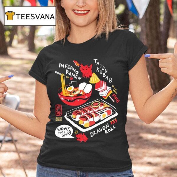 Bandage Brigade Dragon Roll Hot Spicy T Shirt