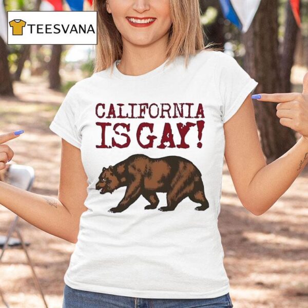 Bear California Is Gay T Shirt
