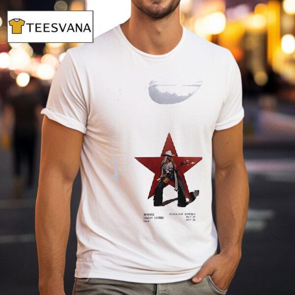 Beyonce Cowboy Carter Tour Las Vegas Cowboy Star T Shirt