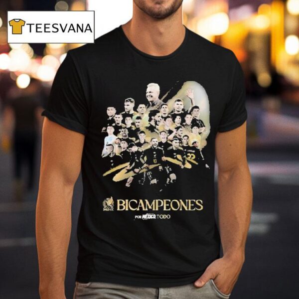 Bicampeones Concacaf Gold Cup Mexico Champions T Shirt