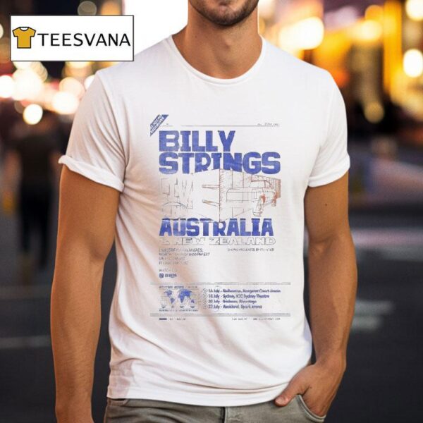 Billy Strings Melbourne Margaret Court Arena July T Shirt