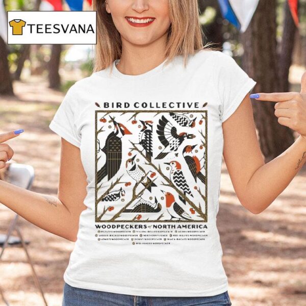 Bird Collective Woodpeckers Of North America T Shirt