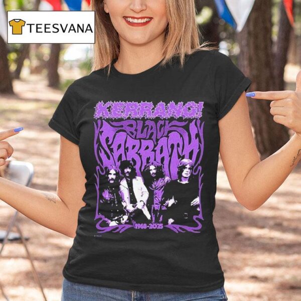 Black Sabbath In Collaboration With Kerrang On T Shirt