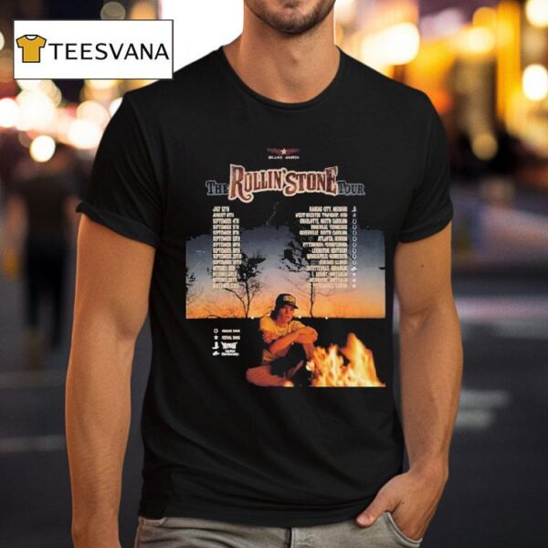Blake Whiten The Rollin Stone Tour Dates T Shirt