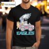 Bluey Characters Driving Philadelphia Eagles Logo T Shirt