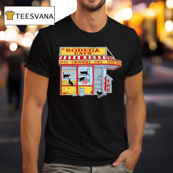 Bodeca Cats Lotto Crocery Cigs Coffee Beer T Shirt