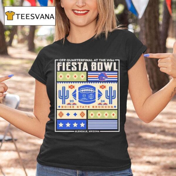 Boise State Broncos Cfp Vrbo Fiesta Bowl Boise State Block Party T Shirt