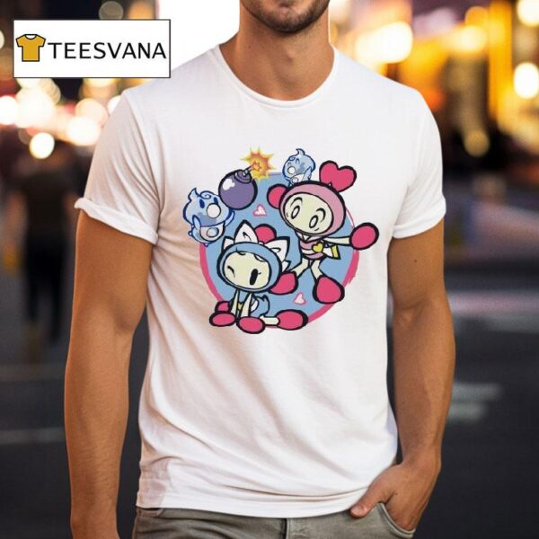 Bomberman Pink Aqua T Shirt