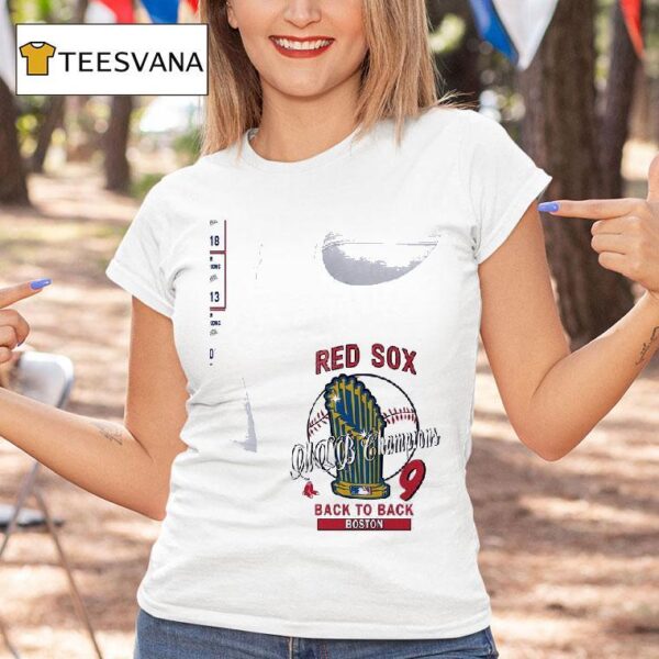 Boston Red Sox Mlb Champions Hardwood Classics Champions Vintage T Shirt