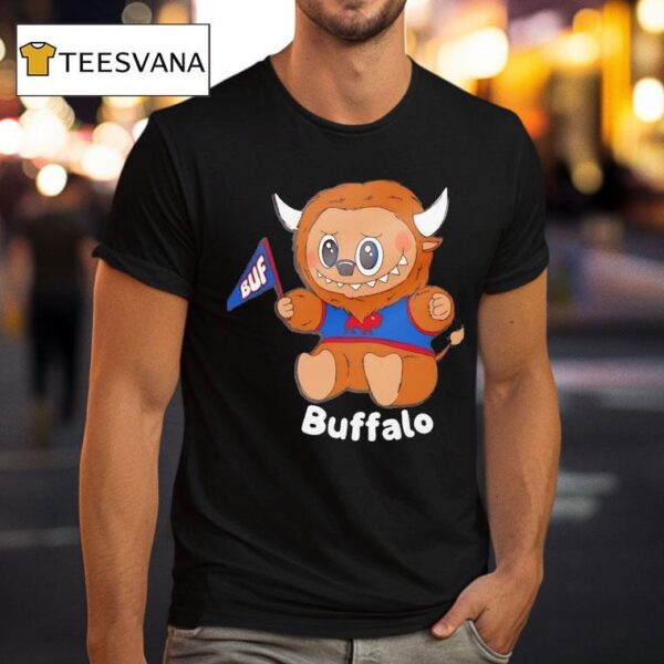 Bufufu Labubu X Buffalo Bills T Shirt
