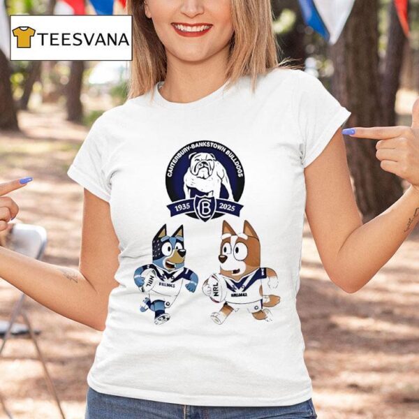 Canterbury Bankstown Bulldogs Bluey And Bingo T Shirt
