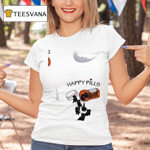 Cats Happy Pills T Shirt