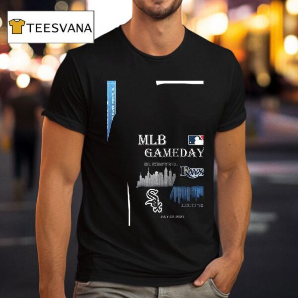 Chicago White Sox Vs Tampa Bay Rays Mlb Gameday Schedule Skyline City T Shirt