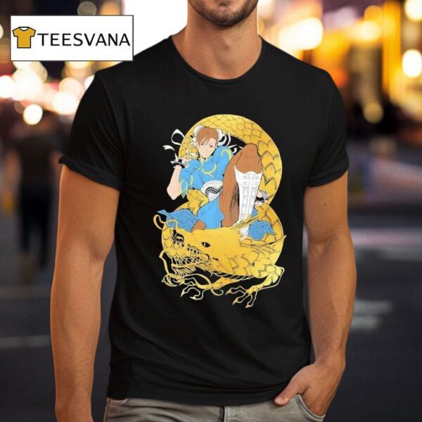 Chun Li Gold Dragon T Shirt