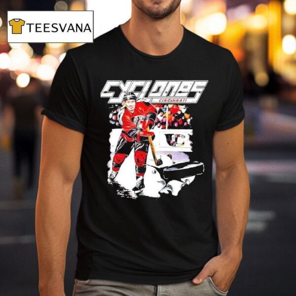 Cincinnati Cyclones Hockey Player Vintage T Shirt
