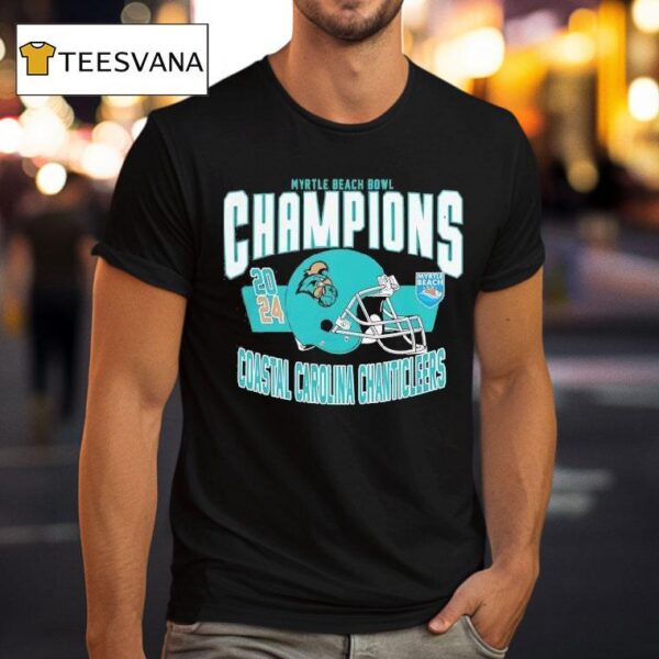 Coastal Carolina Chanticleers Football Myrtle Beach Bowl Bound Champions T Shirt