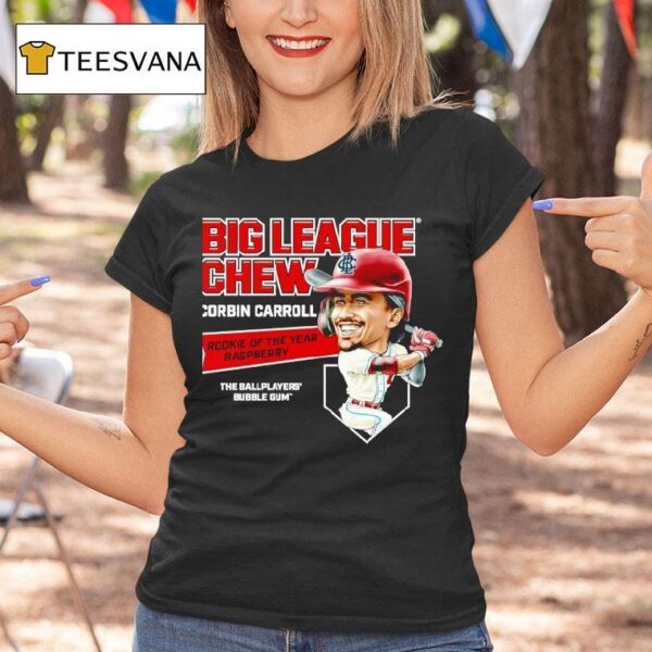 Corbin Carroll Big League Chew Rookie Of The Year Raspberry The Ballplayers Bubble Gum T Shirt