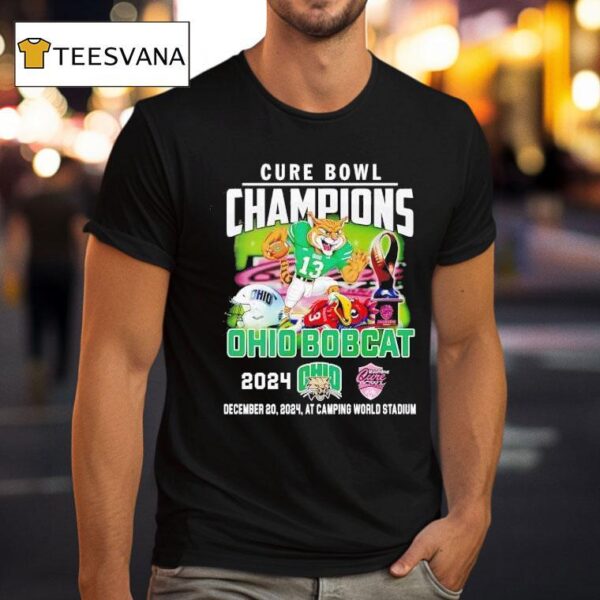 Cure Bowl Champions Ohio Bobcat T Shirt