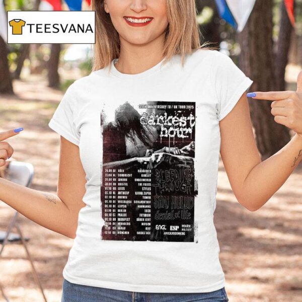 Darkest Hour Th Anniversary Eu Uk Tour T Shirt