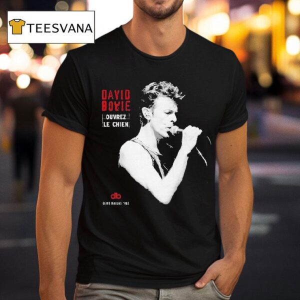 David Bowie Dallas Ouvrez Le Chien T Shirt