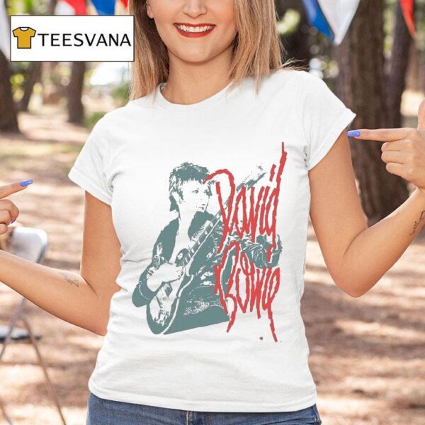 David Bowie Mono Guitar T Shirt
