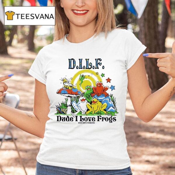 Dilf Dude I Love Frogs T Shirt