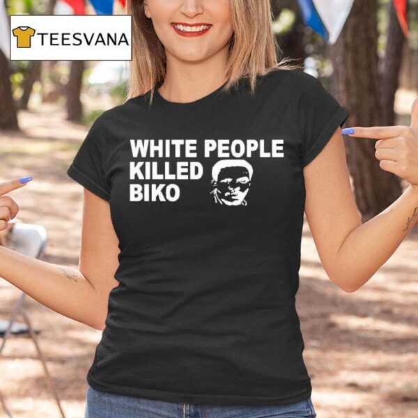 Dr Pedro Mzileni Wearing White People Killed Biko T Shirt
