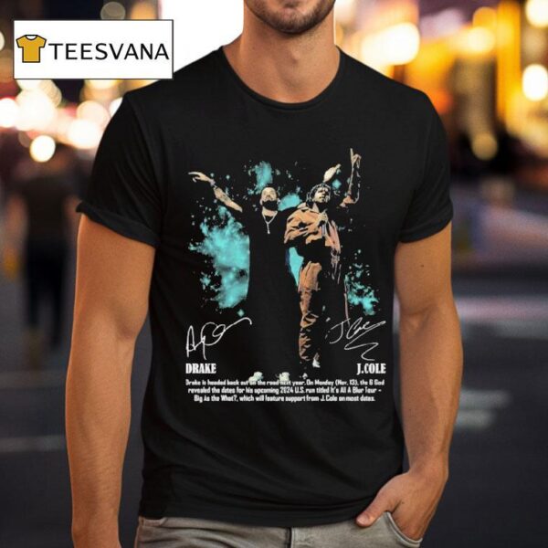 Drake J Cole It S All Blur Tour T Shirt